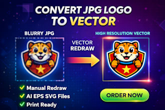 convert low resolution jpg logo to vector