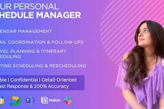 be your personal schedule manager