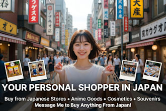be your personal shopper in japan and ship items to you