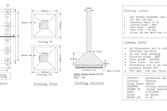 prepare structural beam column and slab drawings in autocad