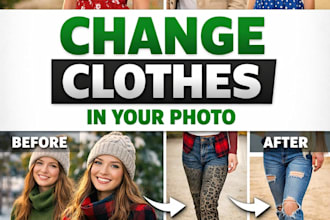 change clothes, edit outfit color in your image