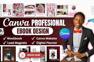 design canva workbook, journal and ebook PDF canva ebook design ebook formatting