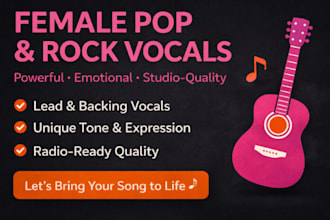 sing female rock singer female singer and vocalist female pop singer rock singer