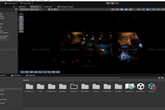 creat and setup a professional unity game scene