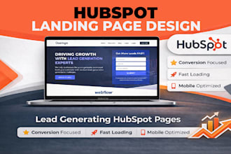 design a responsive hubspot landing page that converts
