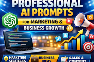 create professional ai prompts for marketing business growth