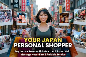 be your personal shopper in japan and buy and ship items to you