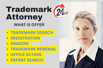do trademark attorney,office action, sou, renewal, amazon, registration