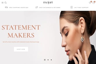 do a fantastic shopify store for jewellery products