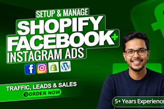run shopify meta ads facebook ads campaign instagram ads, for boost sales, roas