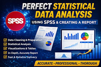 do spss statistical analysis, interpretation and reports