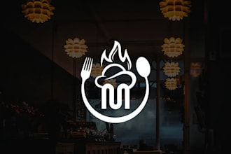 design food restaurant cafe dessert pasta logo