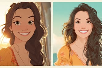 do disney cartoon portrait