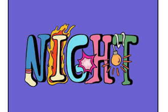 make handdrawn trippy 90s, psychedelic or futuristic 3d logo