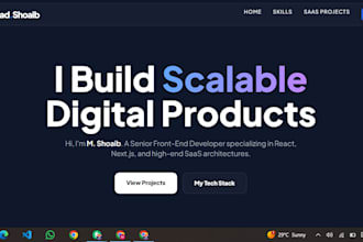 develop a premium, responsive frontend for your saas