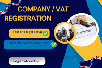 register UK or US company, ltd formation, cic, vat registration