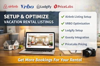 set up and optimize airbnb or vrbo listing with pricelabs