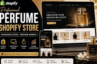 design perfume shopify store fragrance store perfume shopify perfume website