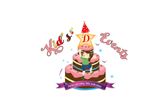 create a funny colored cartoon children logo