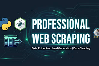 scrape any website and deliver data in excel using python
