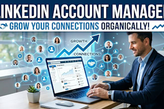 be your linkedin manager and grow your connections manually with targeted