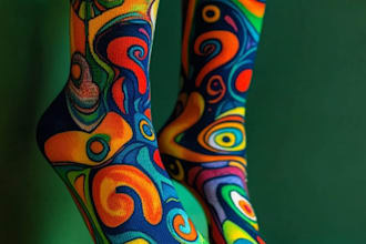 unique socks design and custom socks design
