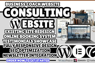 consulting website, business consulting website, consultant website design
