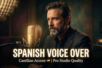 record a professional corporate spanish voice over