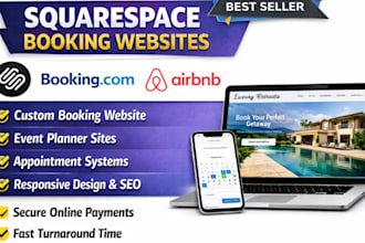 design squarespace website booking website squarespace event planner website