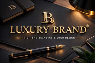 craft a royal gold minimalist identity for your luxury brand