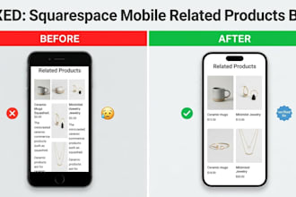fix your squarespace narrow mobile related product bug and CSS