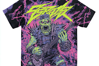 make metal, punk, hardcore, horror tshirt designs