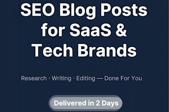write high quality saas and tech blog content