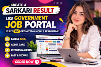 create a sarkari result like government job portal website