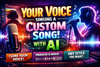 create a custom song with your own ai voice singing it