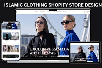 design islamic wears shopify store religious wears website abaya, hijab store