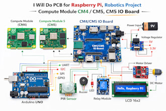 do pcb for raspberry pi, robotics project, compute module cm4 cm5, cm5 io board