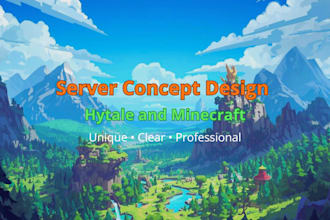 design a clear server concept for minecraft or hytale