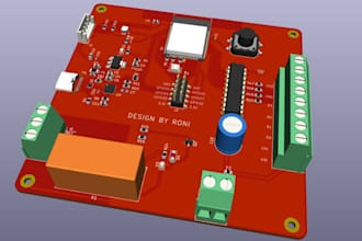 design iot rf pcb and layout using altium or kicad for wireless antenna devices