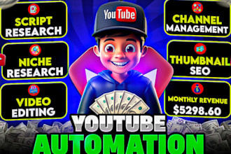 be your youtube faceless channel analyst, automation expert
