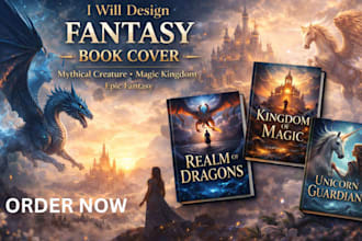 design fantasy book cover mythical creature cover magic kingdom book spiritual