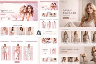 design clothing shopify store fashion women men nova shopify dropshipping store