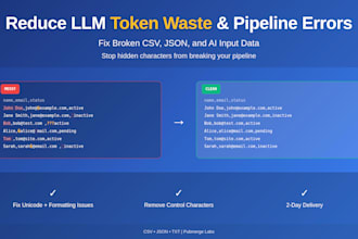 fix broken CSV json and clean data for pipelines and apis