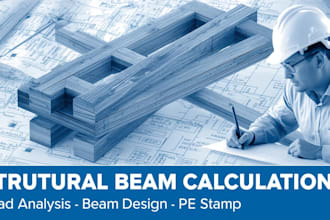 usa structural beam calculation, load analysis, structural report with pe stamp