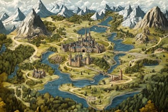 draw a map illustration for your project