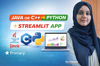 convert java or cpp code to python with clean code