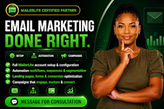 setup high converting mailerlite automations landing pages and email funnels