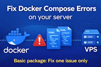 fix docker compose errors on your server