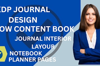 format low content book journal and planner for amazon kdp, note books