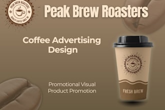 design modern coffee poster, cafe menu or promotion poster
